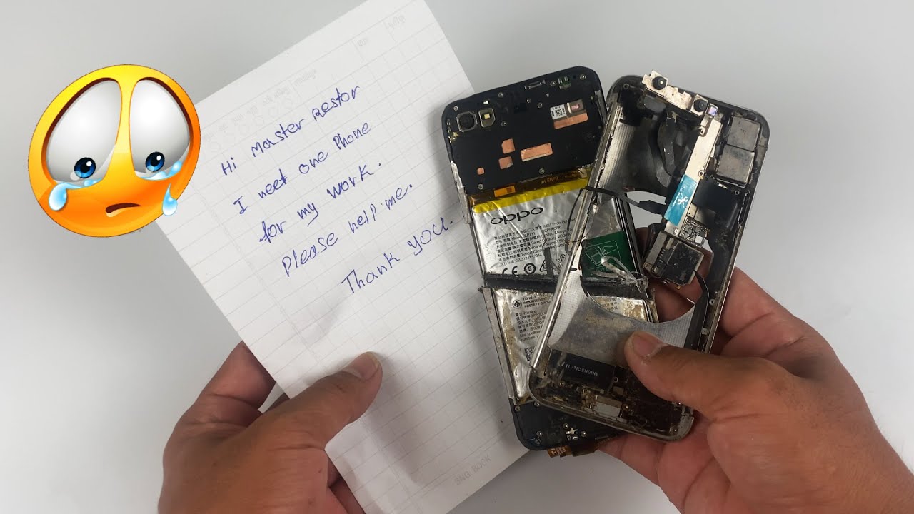 Restoration Broken phone , I Try Restore Heavy Damage Phone Oppo A1K