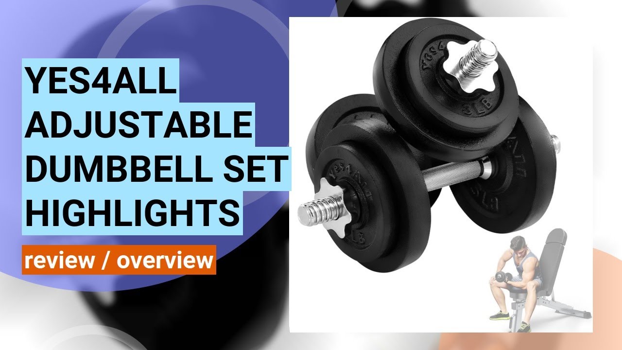 Yes4All Adjustable Dumbbell Set Review: The Ultimate Home Workout Solution!