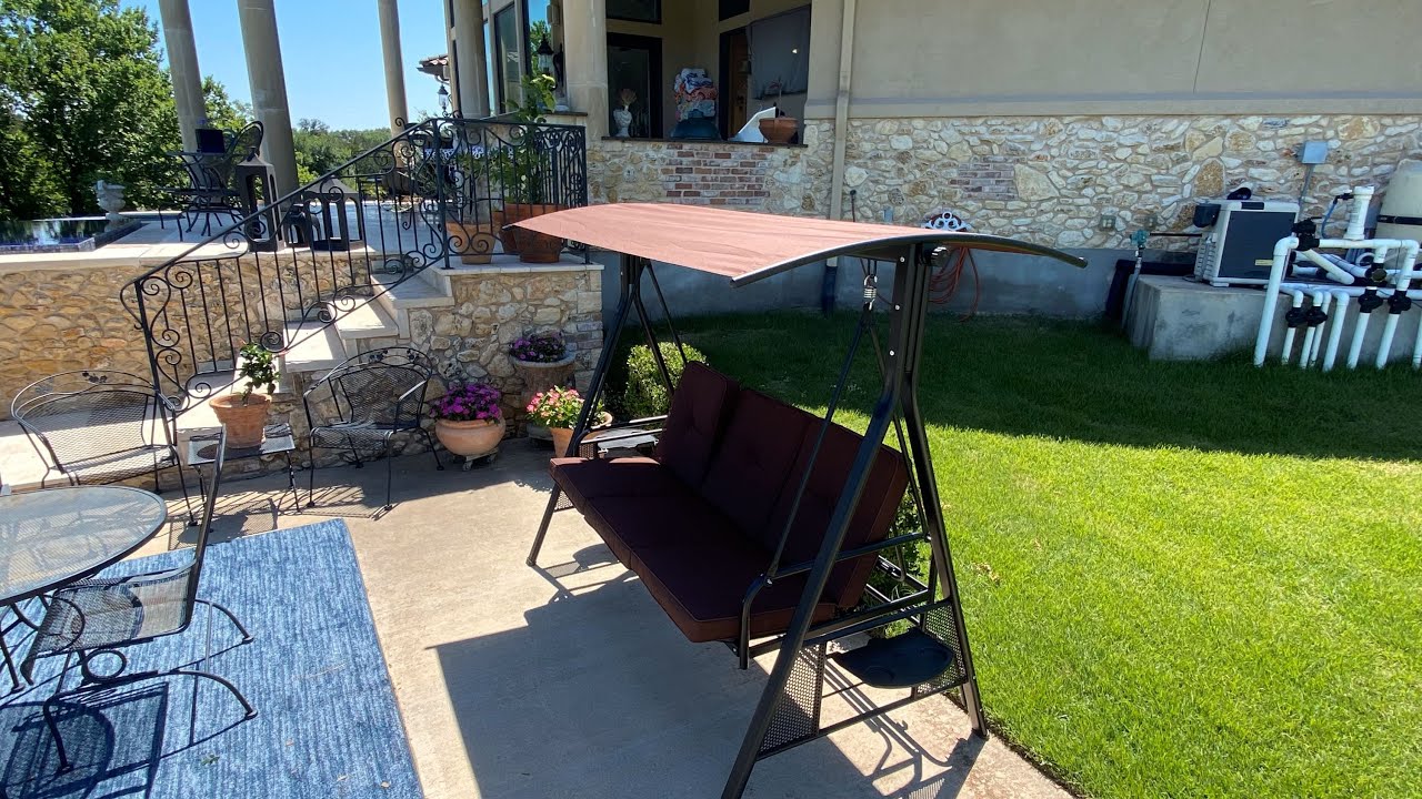Any Good? 3-Person Outdoor Swinging Patio Chair by YAHEETECH