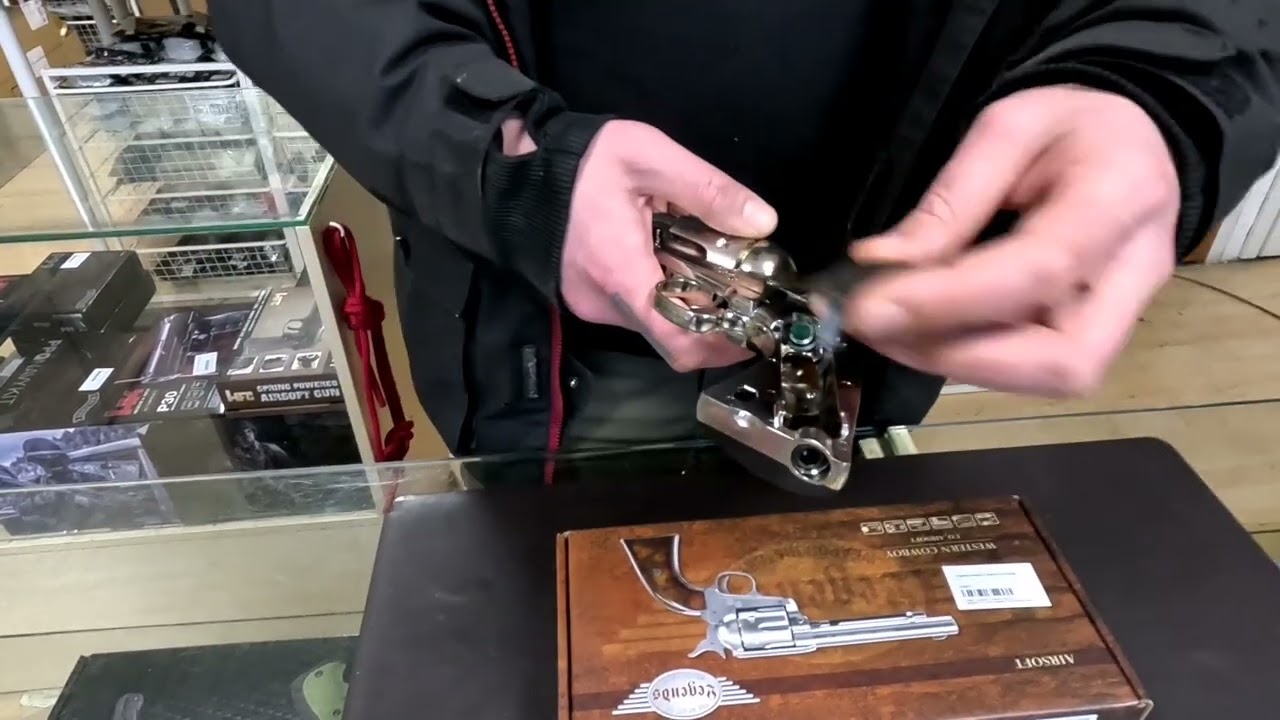Legends Western Cowboy CO2 Nickel airsoft revolver