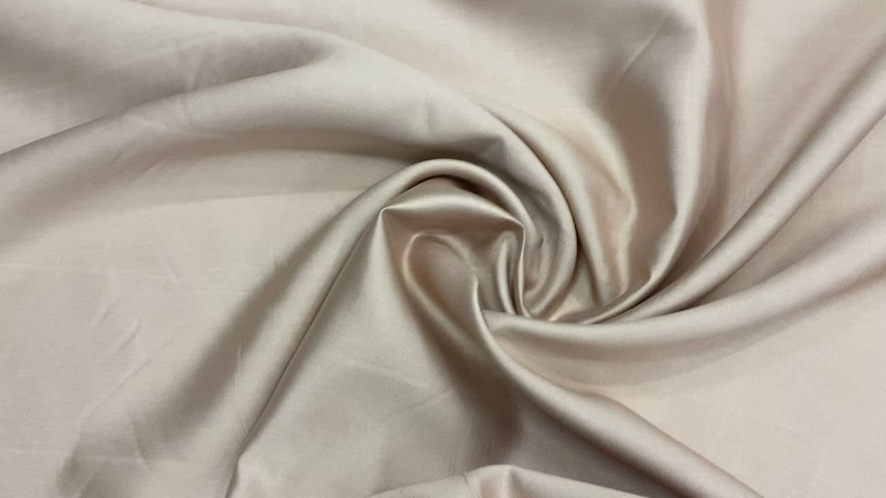 Lustrous Silk Wool Twill Suiting- Copper Beige #12710
