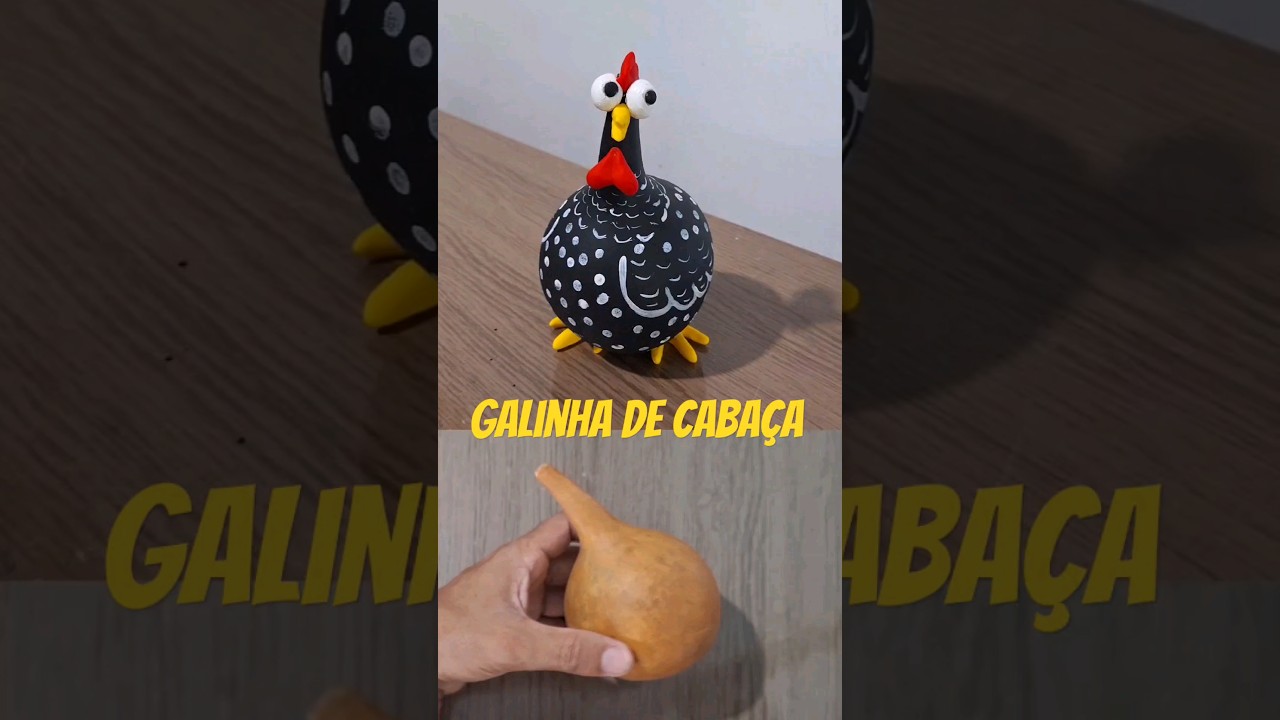 Galinha de caba&ccedil;a #gourdchicken #gourdart #caba&ccedil;a #galinhadecaba&ccedil;a #artesanato #painting #artes