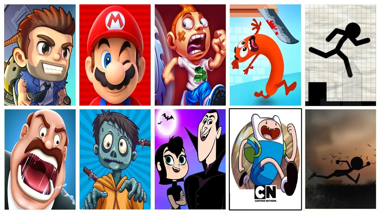 Ending Battle (Runner) 9 Jetpack Joyride,Super Mario Run,Sausage Run,Running Fred,Hotel Transylvania