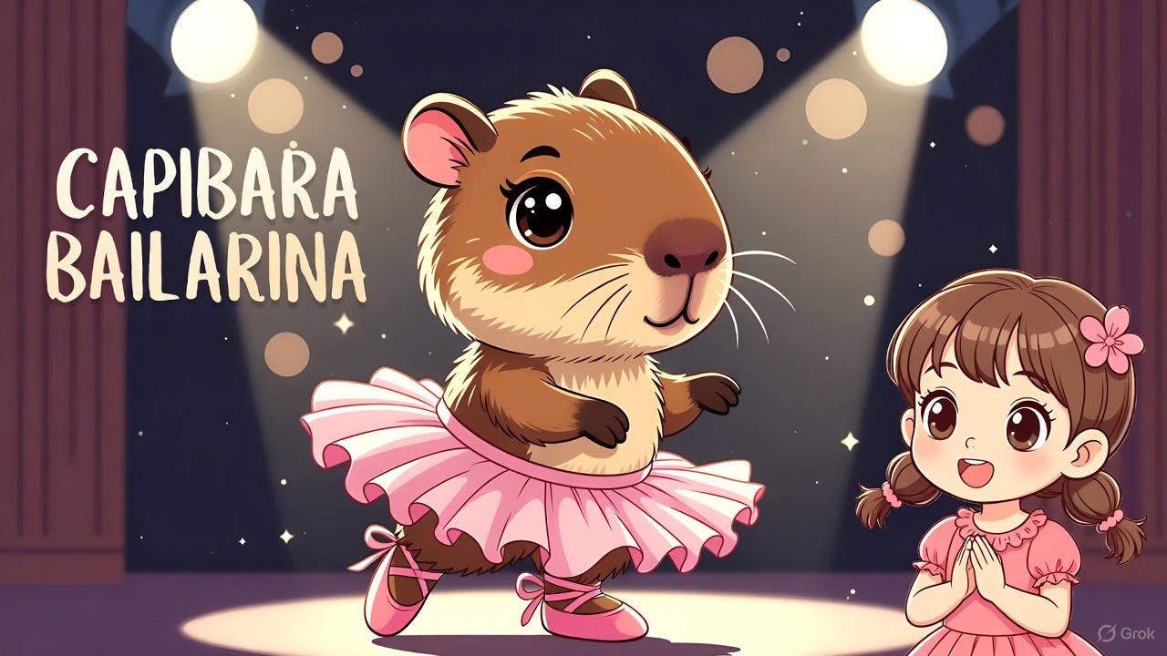🩰 Mía y el Sueño de la Capibara Bailarina – Cuento para niños