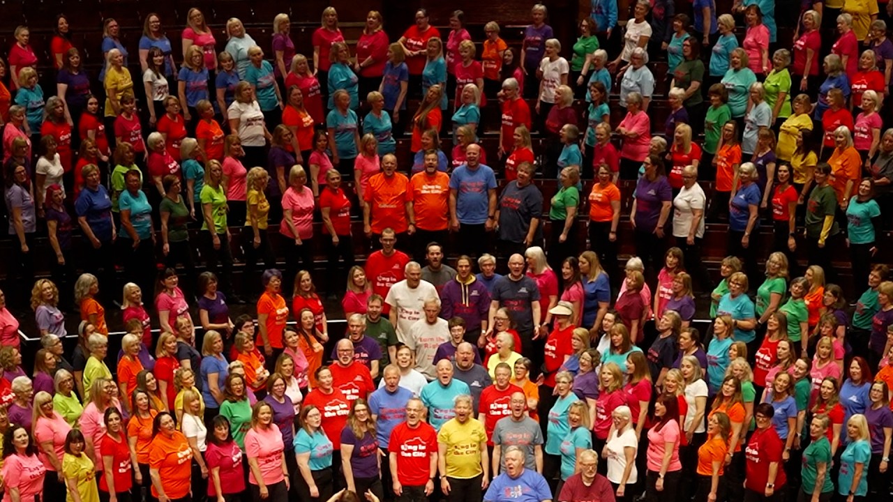 MAMMA MIA by Sing in the City at the  Usher Hall with Hanley and the Baird.  Scottish choir and band
