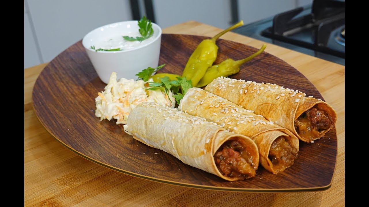 Smmari - رول لحم مكسيكي بخبز التورتيا | عشاء لذيذ وسهل | شيف سالم