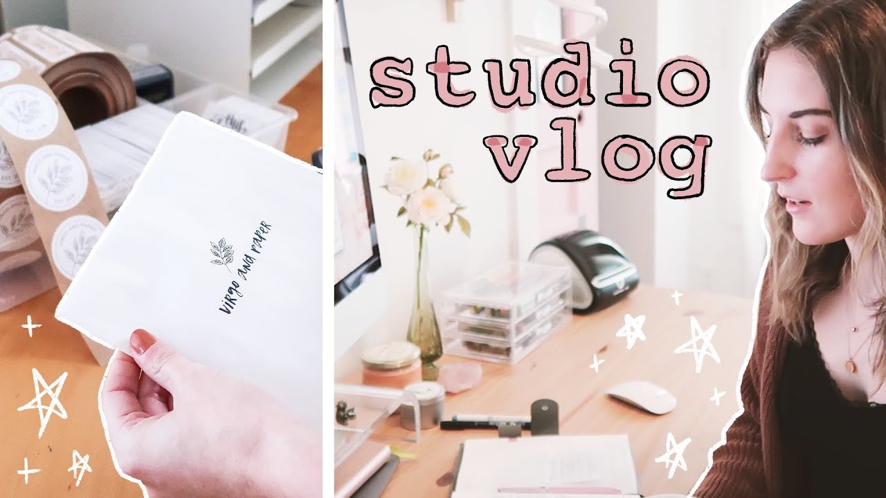 Sticker Shop Studio Vlog / Website Rebranding, New Packaging & Making Stickers