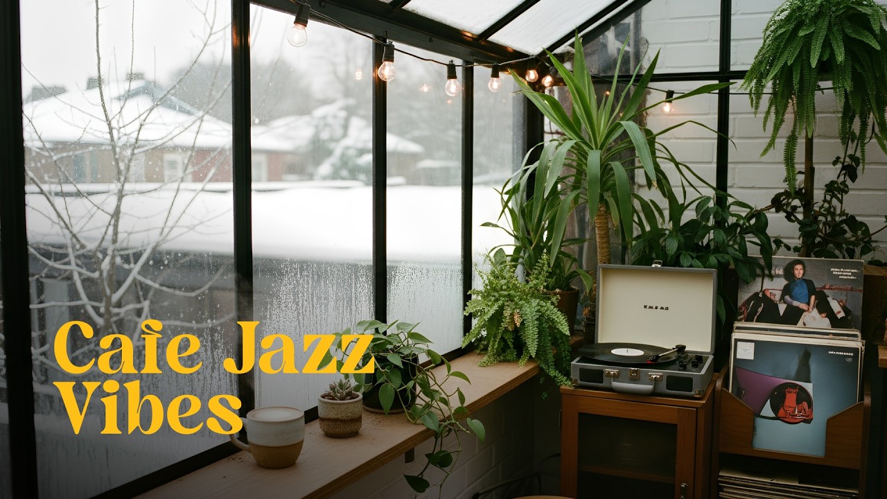 Smooth Winter Jazz Saxophone & Piano | Cozy Cafe & Home Relax