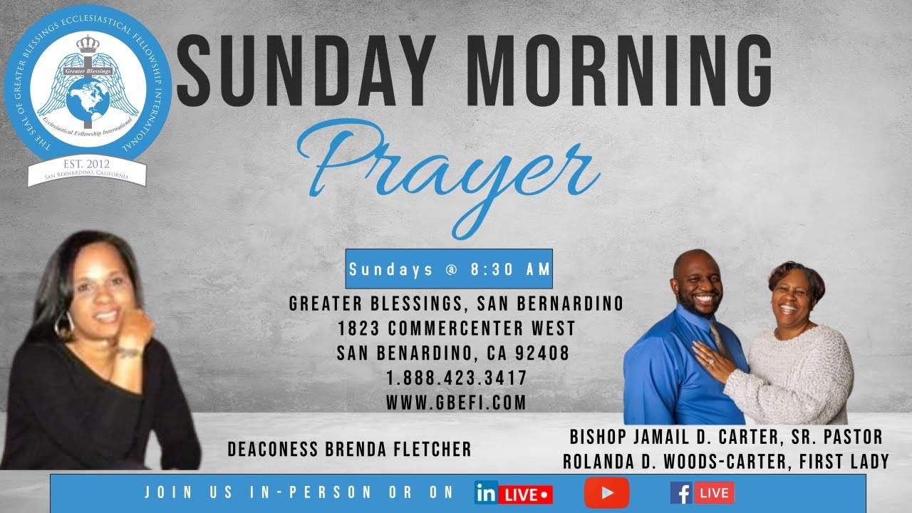 Sunday Morning Prayer with Deaconess Brenda Fletcher (3.1.26) 📱