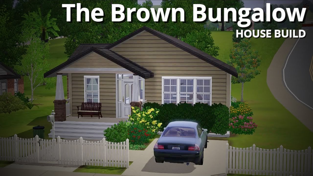 The Sims 3 House Building - The Brown Bungalow
