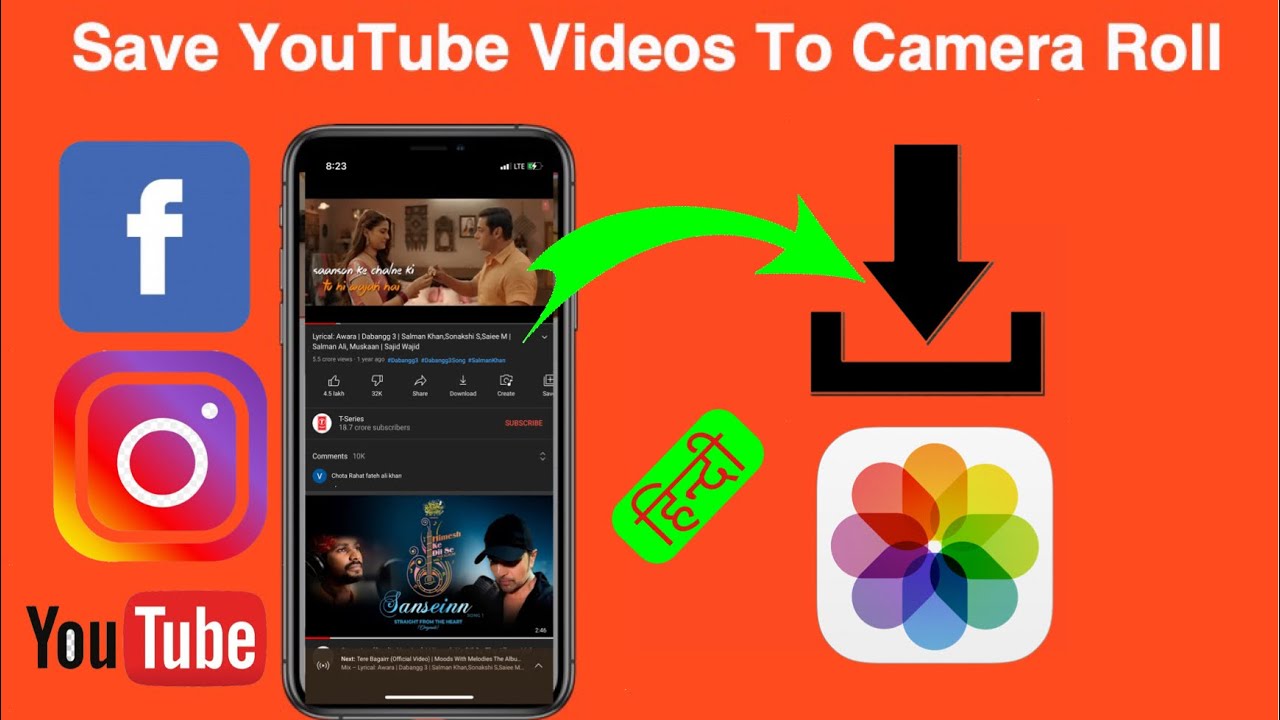 How to download YouTube Facebook Instagram HD videos on iphone | apple phone Hindi | Raghuveer Singh