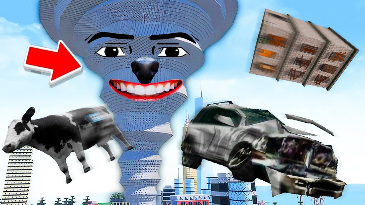 SONO DIVENTATO UN TORNADO GIGANTE PER DISTRUGGERE TUTTO SU ROBLOX!