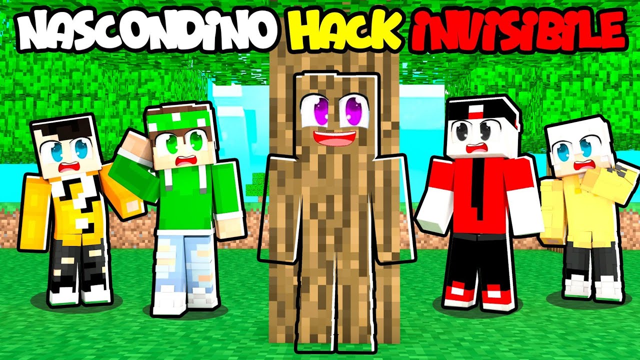 NASCONDINO CON LE HACK DELL'INVISIBILITA' SU MINECRAFT