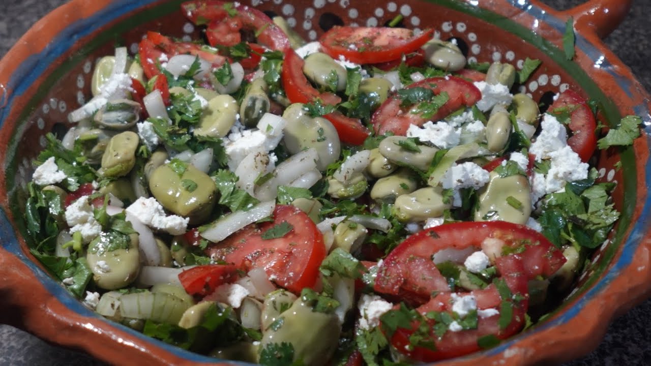 A qué sabe tulyehualco- riquísima receta de ensalada de habas, muy fresca y deliciosa 😀👍☺️