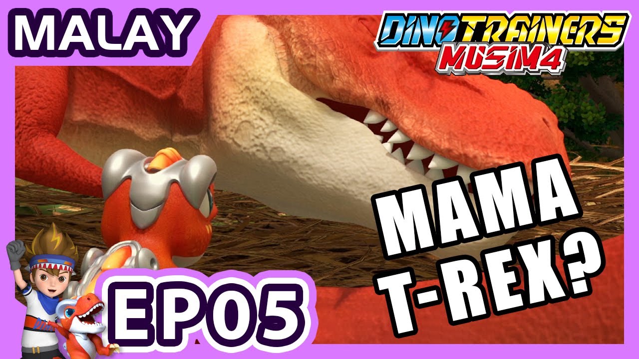 Selamatkan MAMA T-REX 👩‍👦‍👦 | Kartun | dinosaur | EP 5 | DinoTrainers Bahasa Melayu