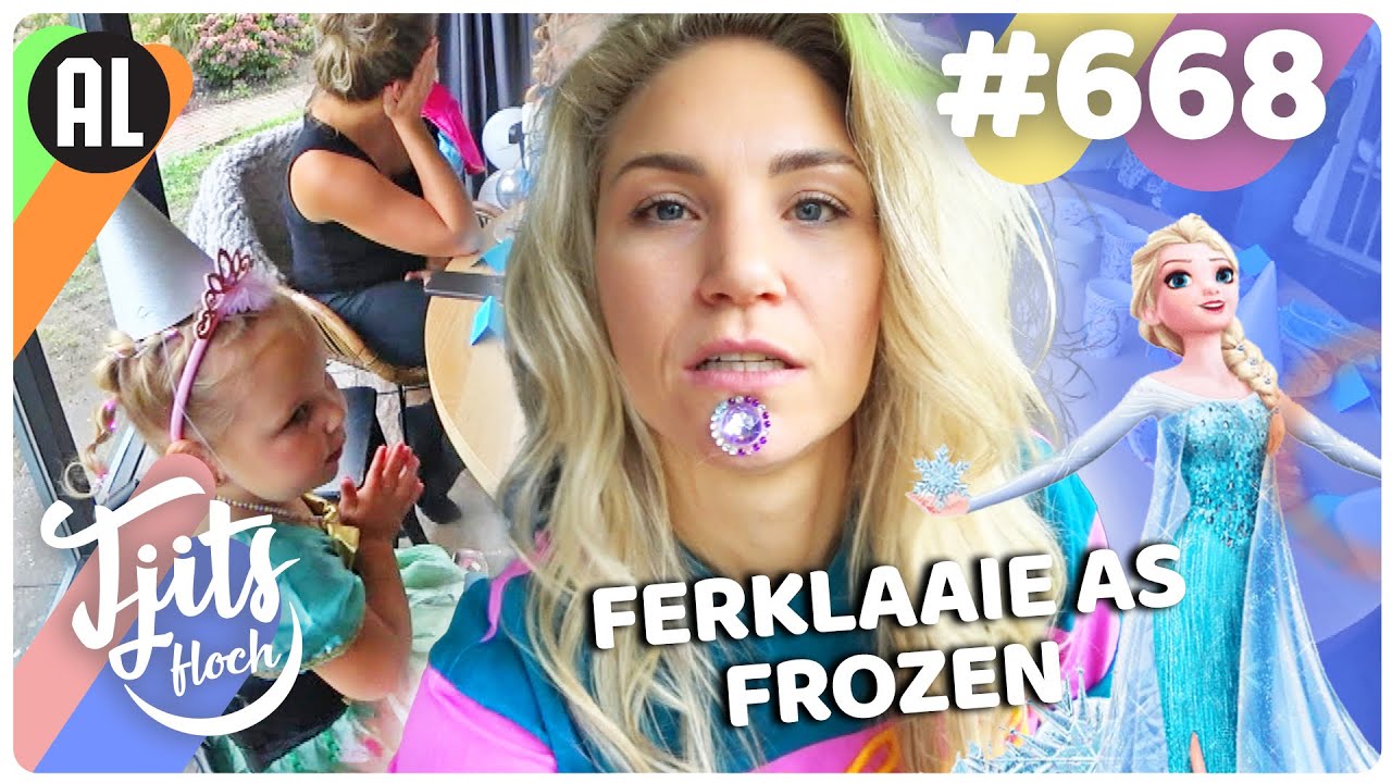 Meisjes FROZEN Feest (Met VERRASSING!)  // Tjits Vlog #668