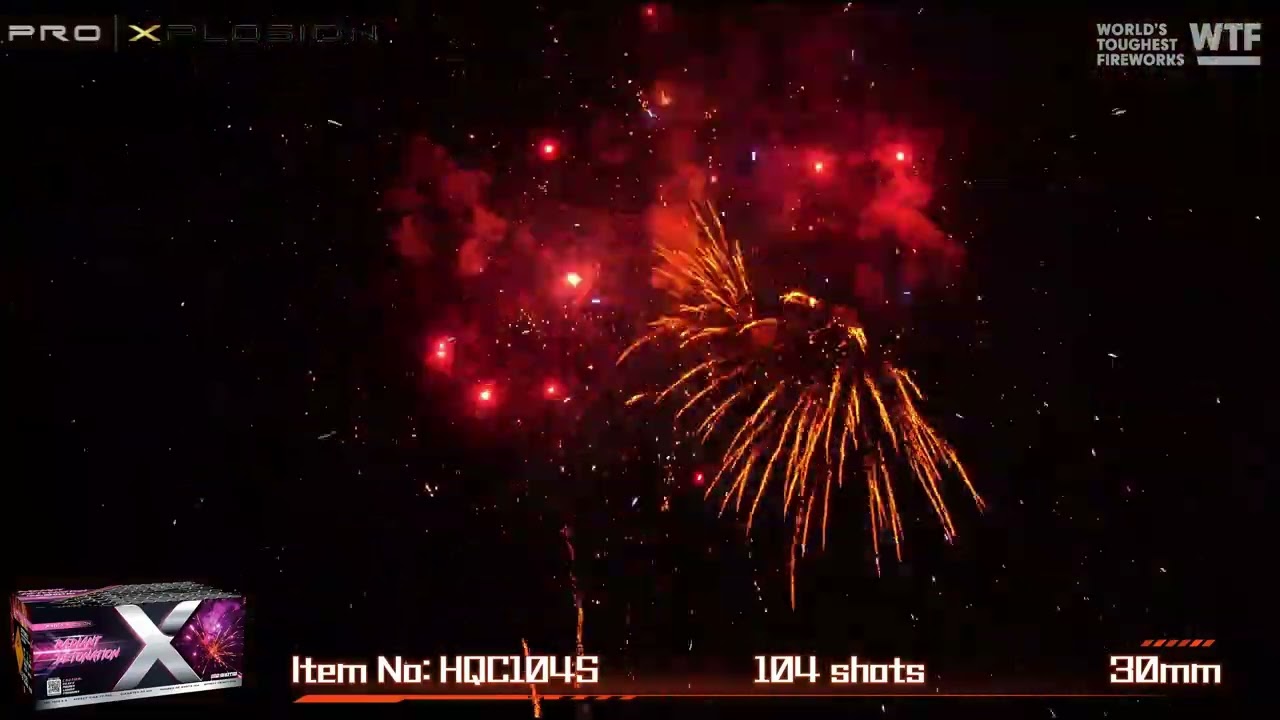 Radiant Detonation - HQC104S - 1.3G - 104 shots - COMPOUND