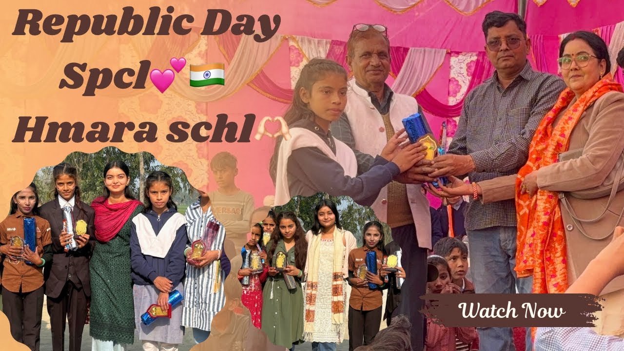 Republic Day Celebration🇮🇳|Baba ka school|Hmara gaaon💕 #ydvniharikaa #youtube #republicday #youtube