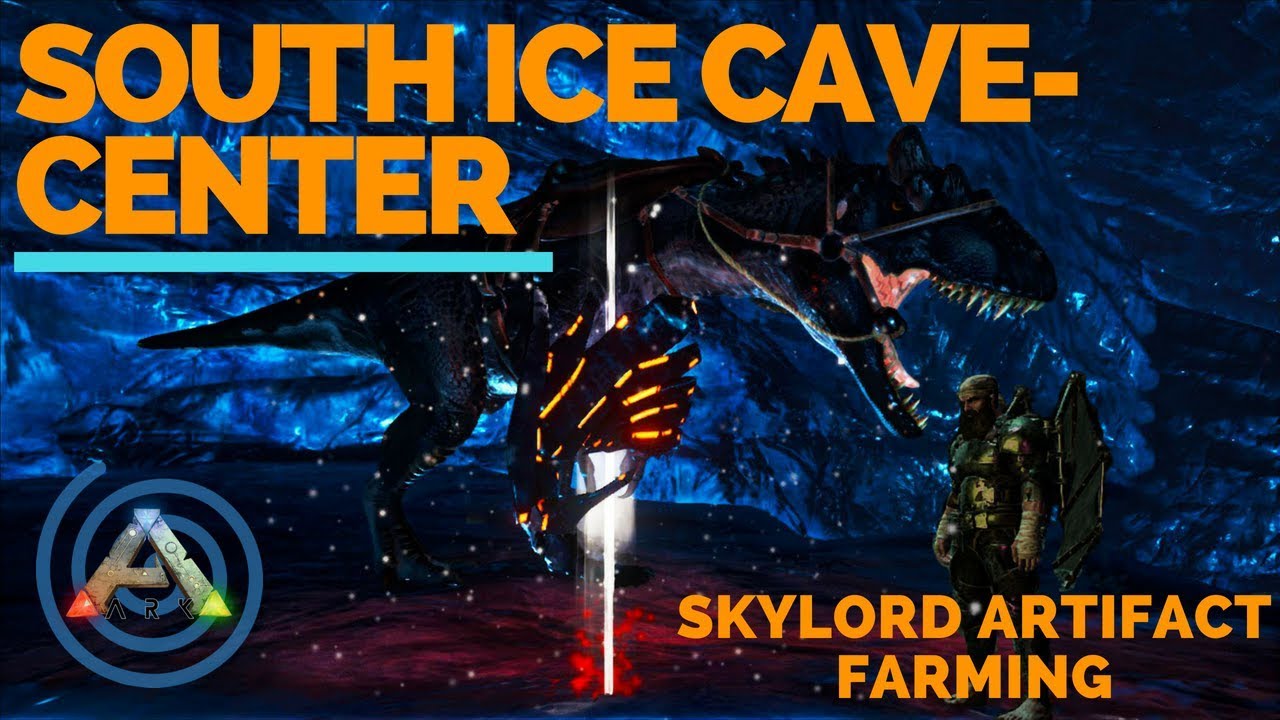 Artifact of the Skylord: Ark South Ice Cave Walk Through - Loot Crates Farming - Location and Guide