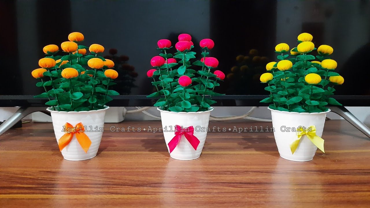 Diy bunga hias pentul mini cantik dan simpel|| Diy bunga hias dari kain spunbond