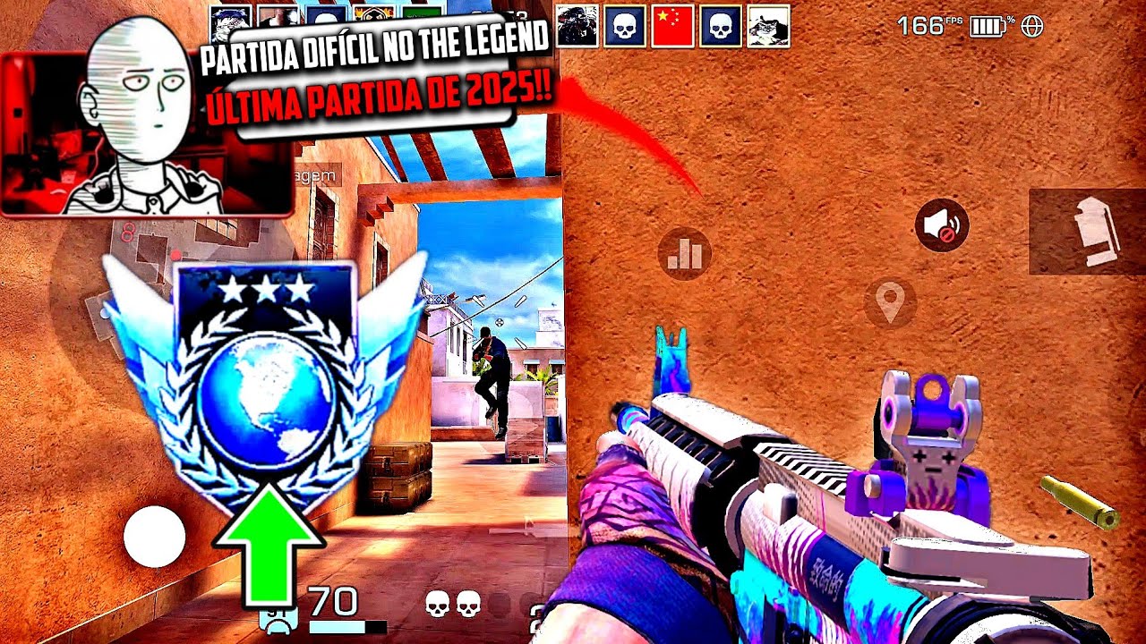 NO THE LEGEND TIVEMOS QUE VIRAR ESSA PARTIDA A ÚLTIMA DE 2025 | ROG PHONE 6 165 FPS - STANDOFF 2