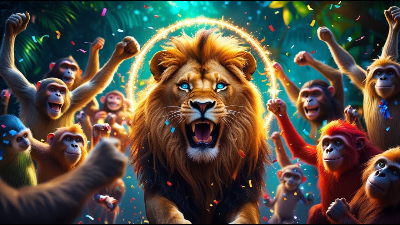 Animal Songs for Kids – Farm & Jungle Adventure with Leo, Panda & Monkey! 🦁🐼🐒🎶