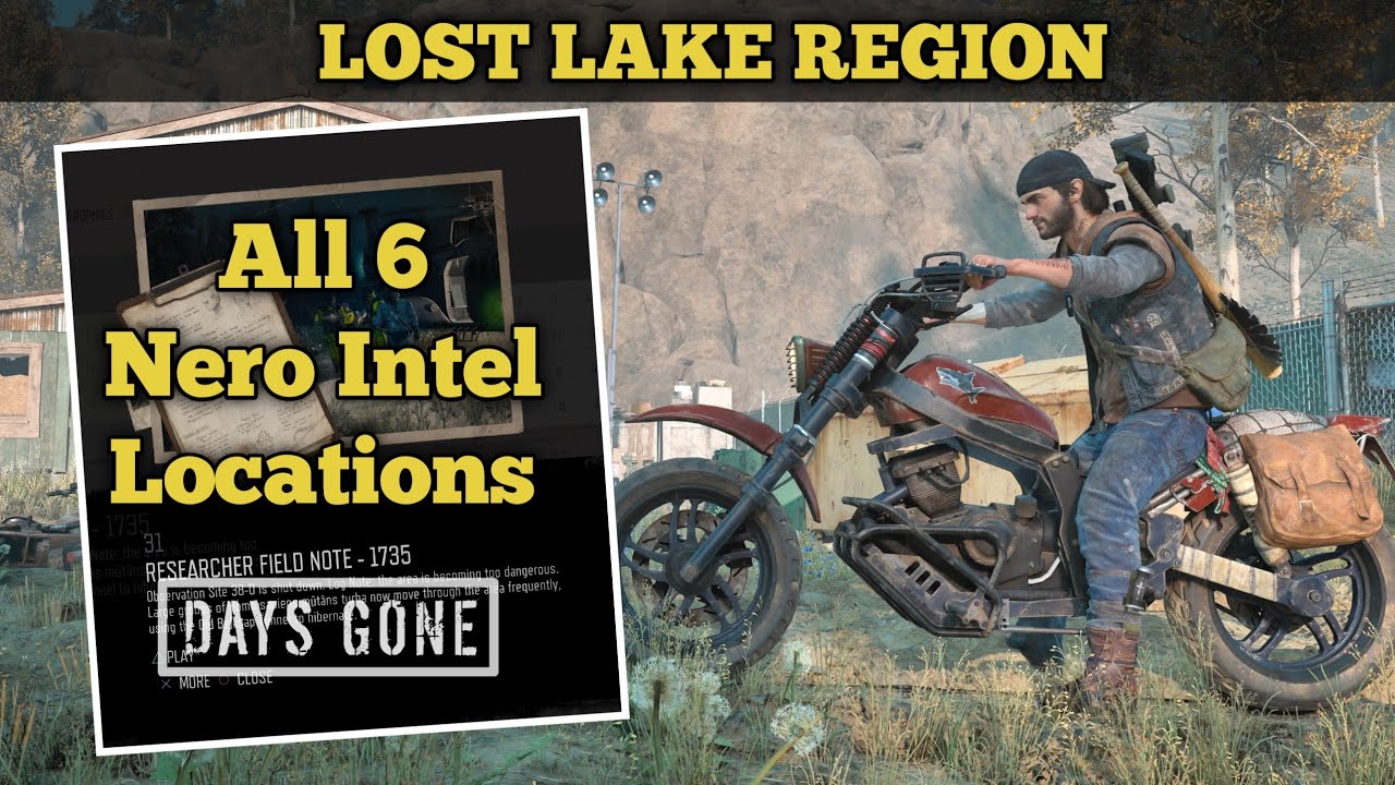 Days Gone All 6 Nero intel locations Lost lake Region