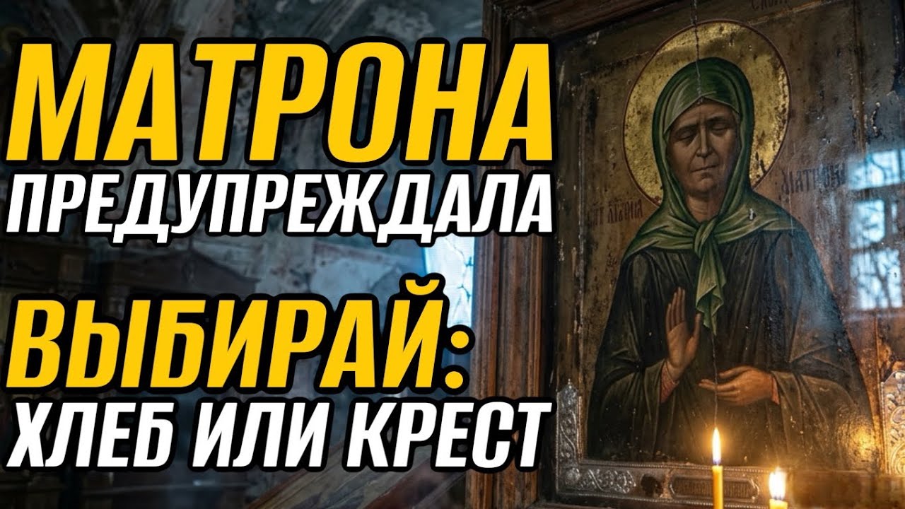 🫢Страшное пророчество Матроны сбывается ПРЯМО СЕЙЧАС: Крест или Хлеб?