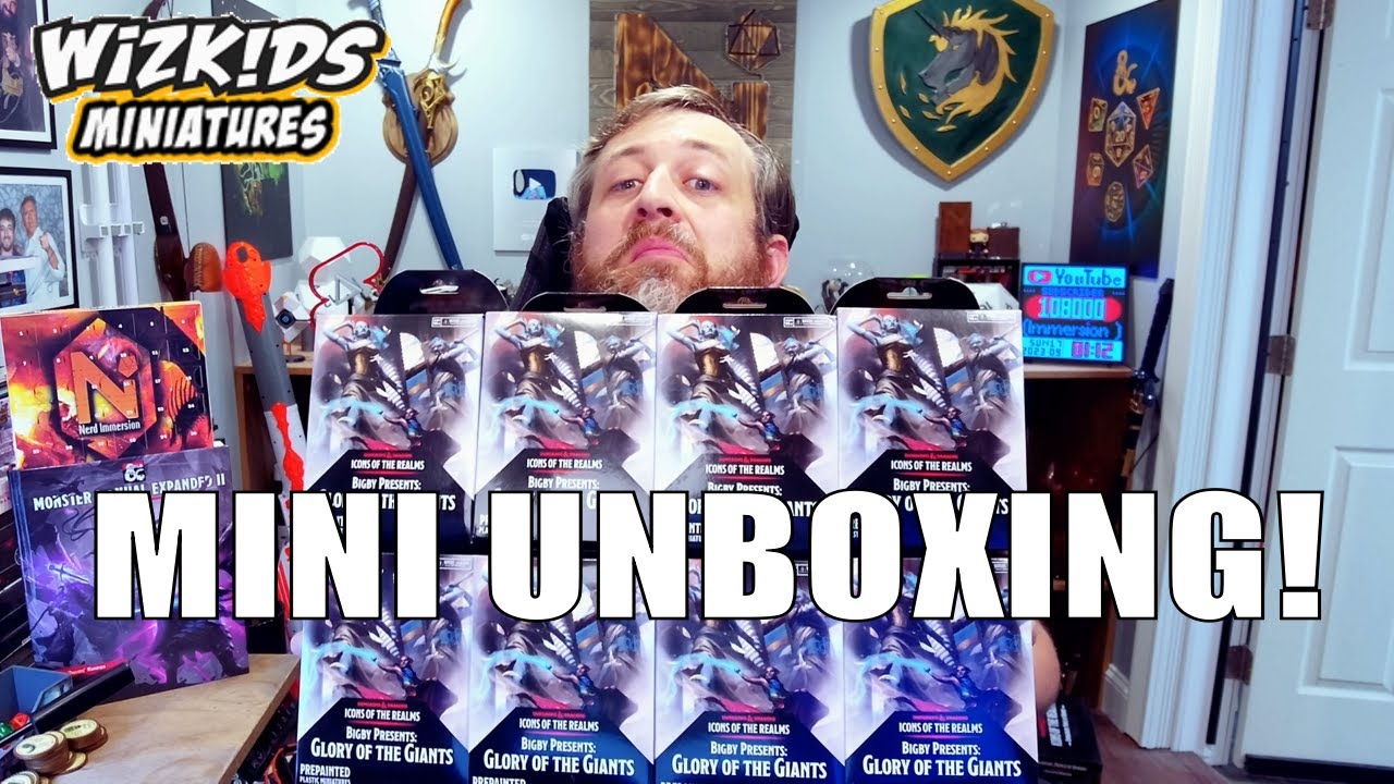 Bigby's Glory of the Giants Miniature Brick Unboxing (WizKids Icons of the Realms) | Nerd Immersion