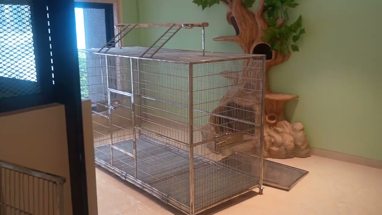 Steel folding cage fitting