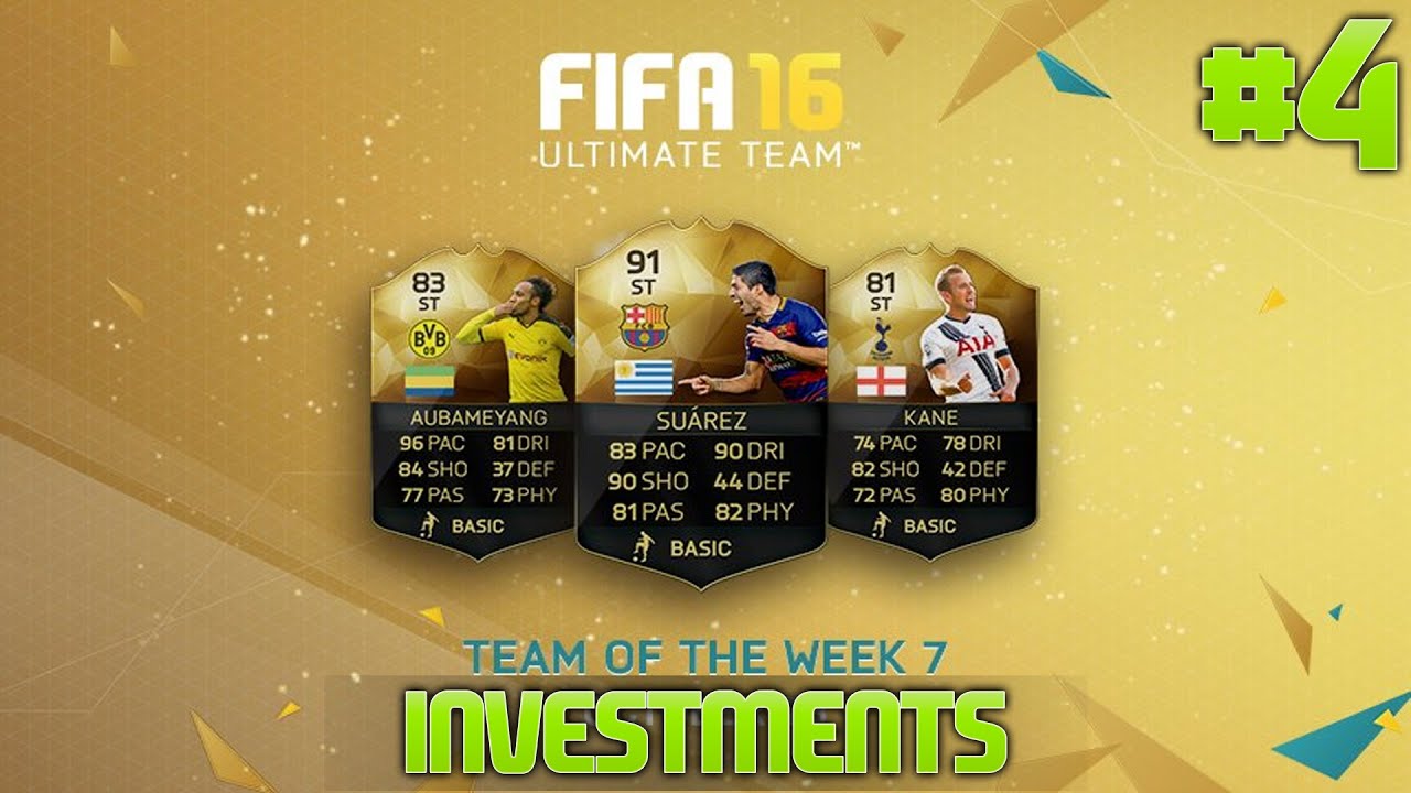 Fifa 16 Ultimate Team - Investments for TOTW 7