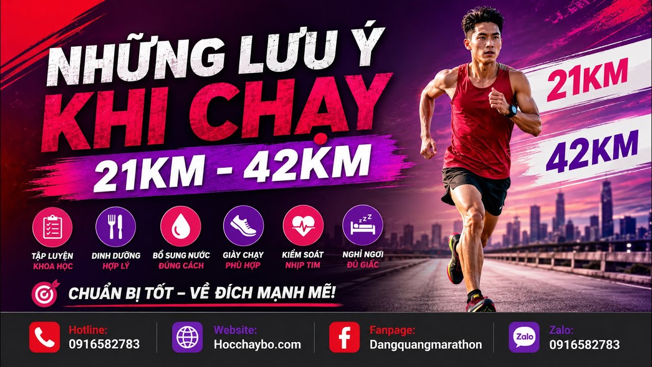 Những lưu ý khi tập 21-42km: Phần 606: Ngày 14.1.2026