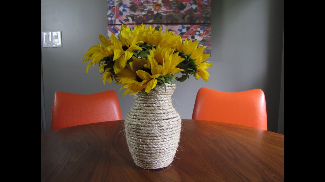 DIY Rope Vases