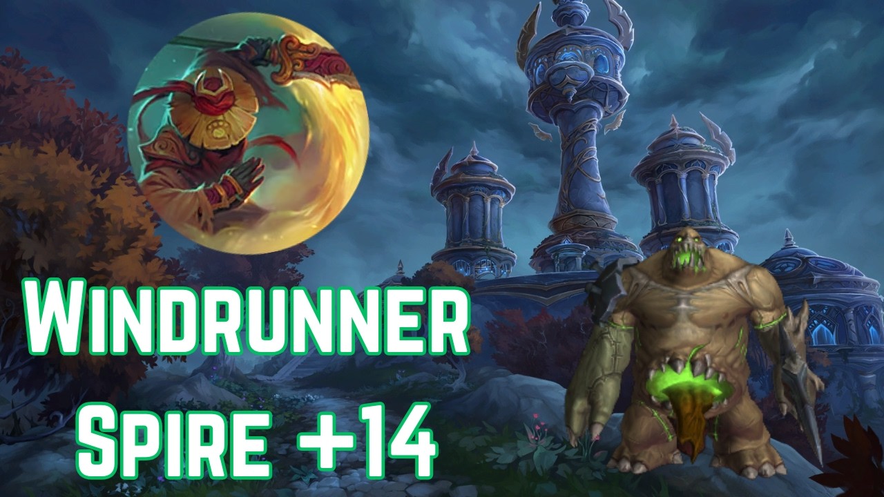 Windrunner Spire +14 | Shado-Pan Brewmaster Monk TANK POV | Midnight Season 1 Mythic+