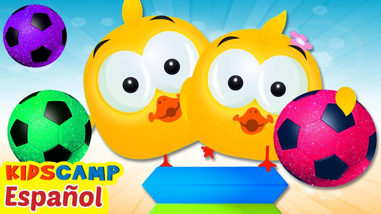 Campo Infantil | Aprende Los Colores Con Patito Afortunado Y Balones de Fútbol