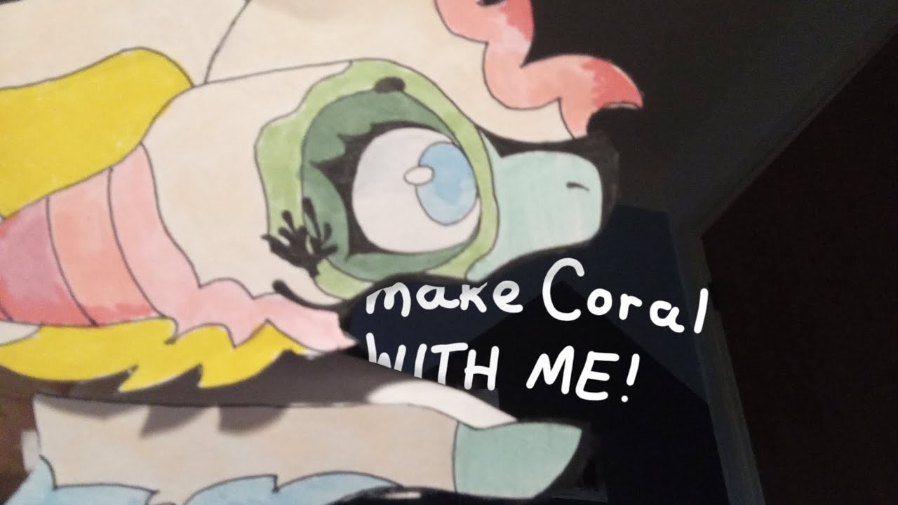 MAKE CORAL WITH ME || PAPER DRAGON PUPPET
