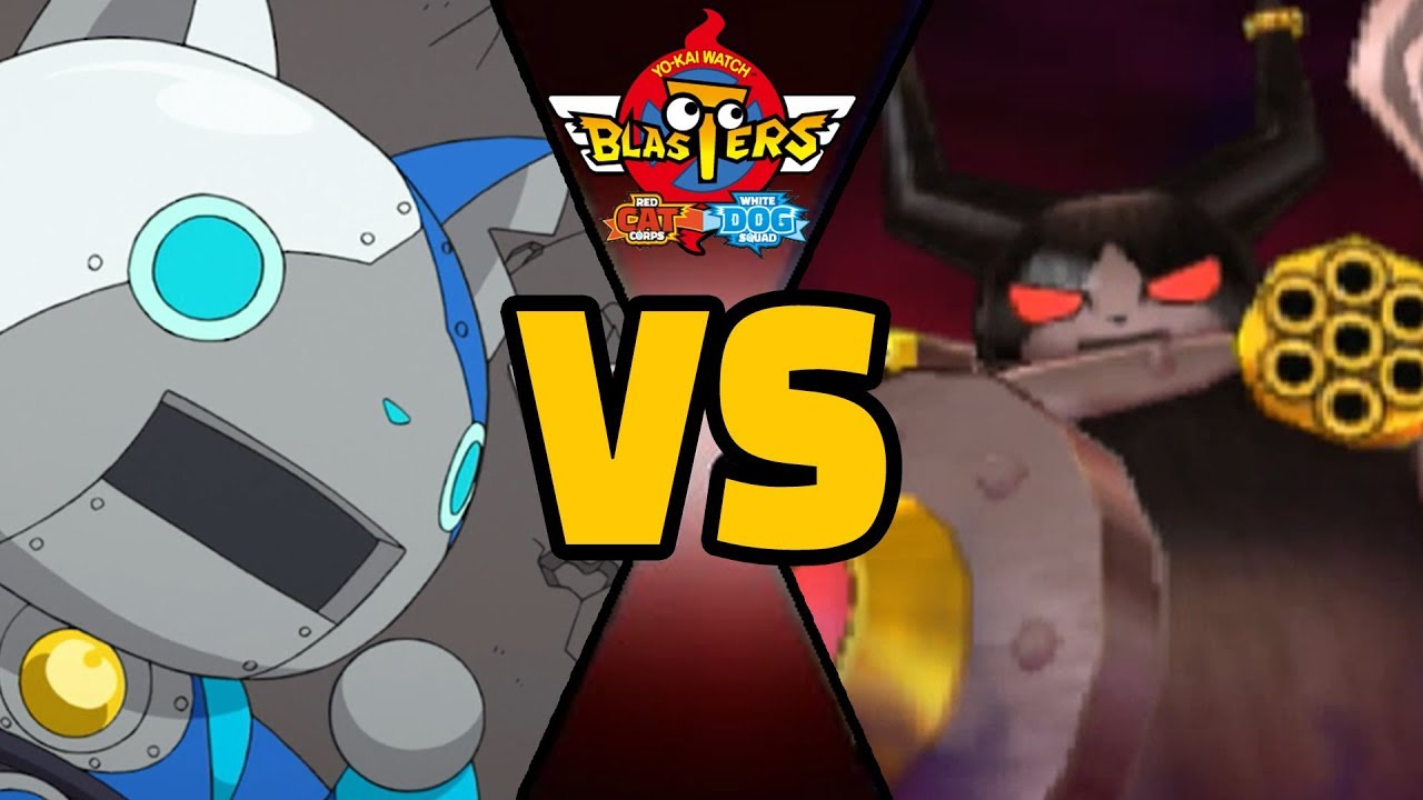 4 ROBONYAN F против ULTRA ROBONYAN 3000 в Yo-kai Watch Blasters (тематическая команда)