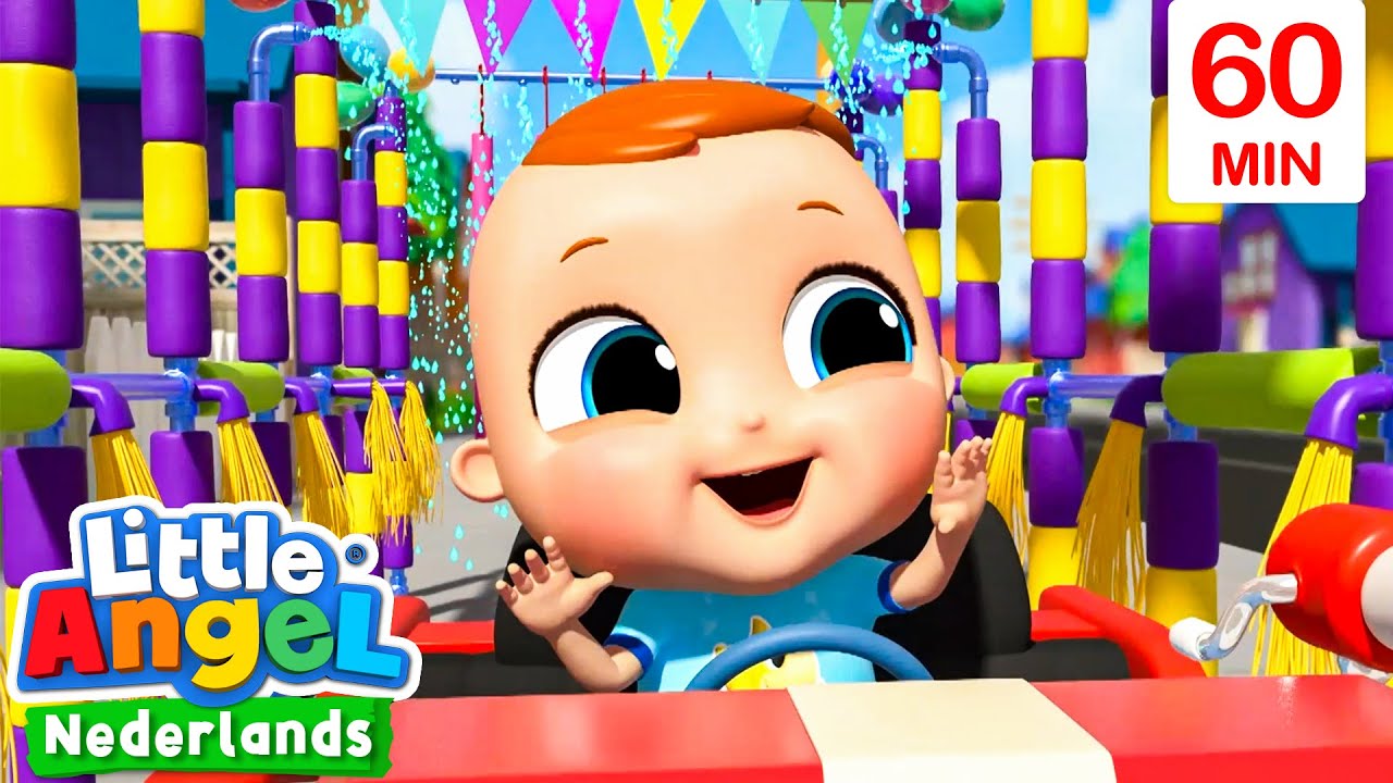 Ik hou van de autowasstraat | Kinderliedjes met Baby John | Little Angel Nederlands