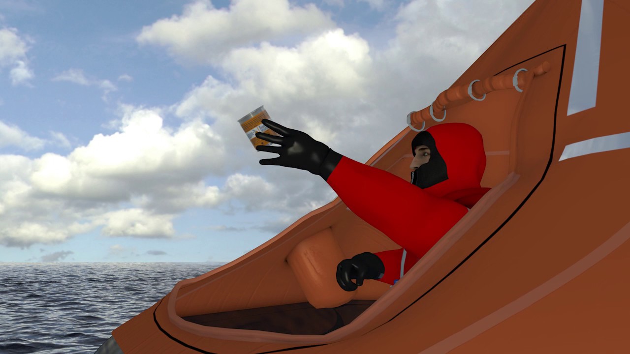 Comet Marine Training Animation - Orange Smoke Distress SIgnal