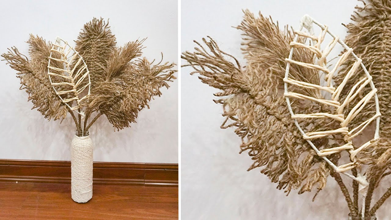 DIY - Jute Leaves Boho Style - DIY Room Decor Ideas with Jute