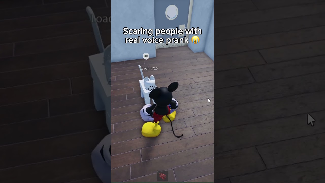 MICKEY&rsquo;s REAL VOICE hits him HARD 💀 #roblox #funny