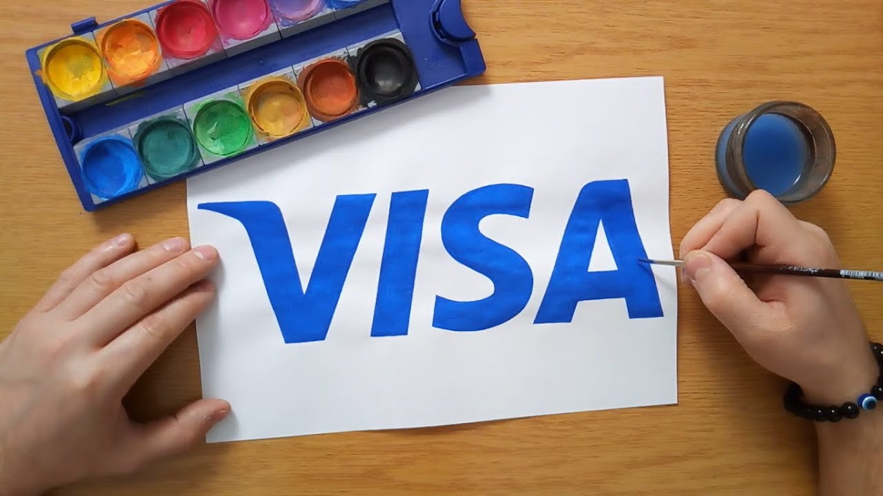 How to draw the VISA logo