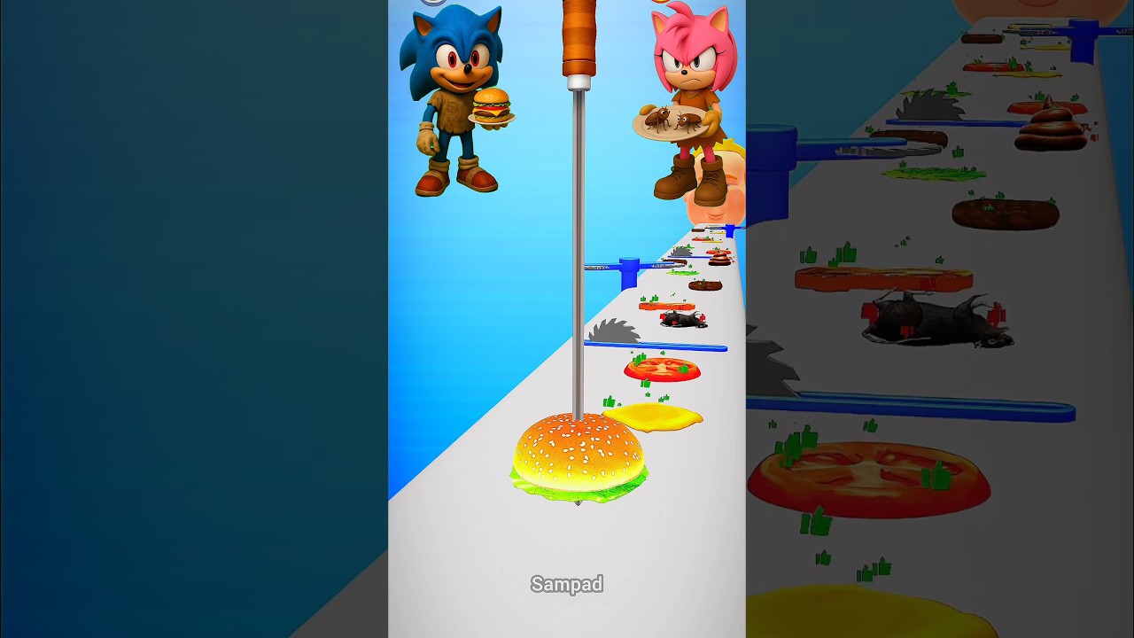 Sonic kontra Sprunki w XXL Sandwich! 🍔 Sonic chce burgera&hellip; ale Sprunki ma inne plany #XXLSandwich