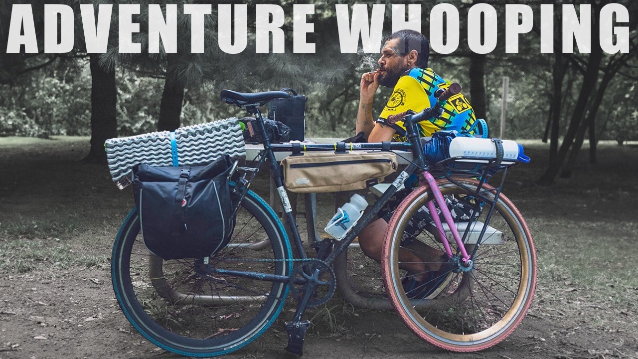 Bike packing with fpv drones.