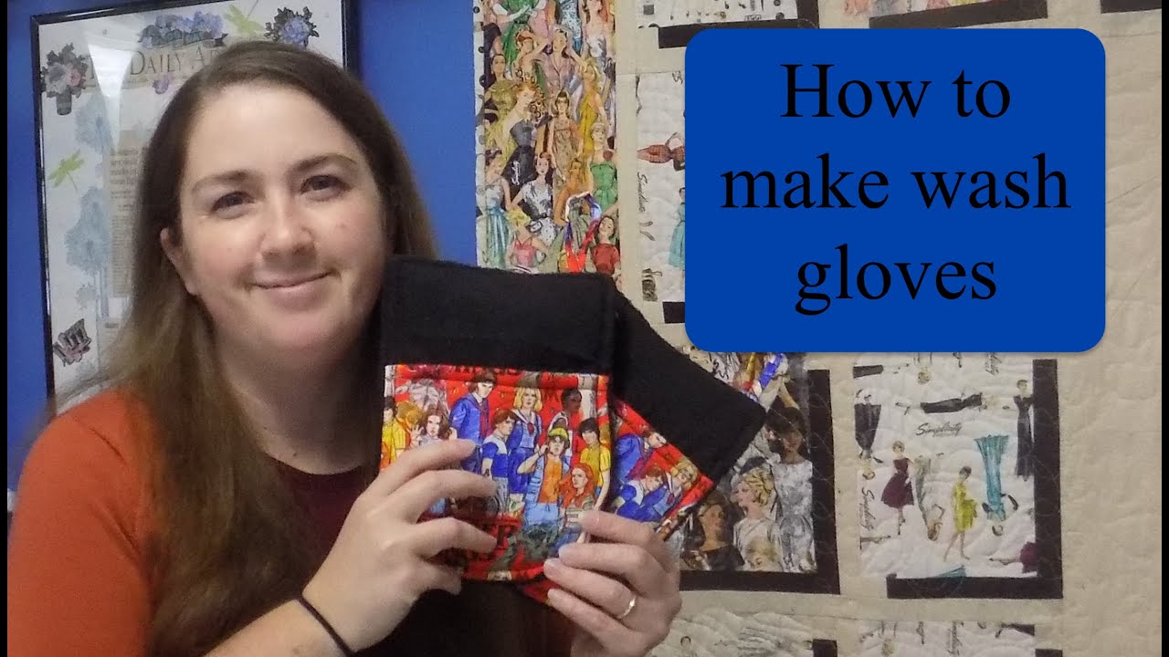 How to sew reusable bath gloves or mittens