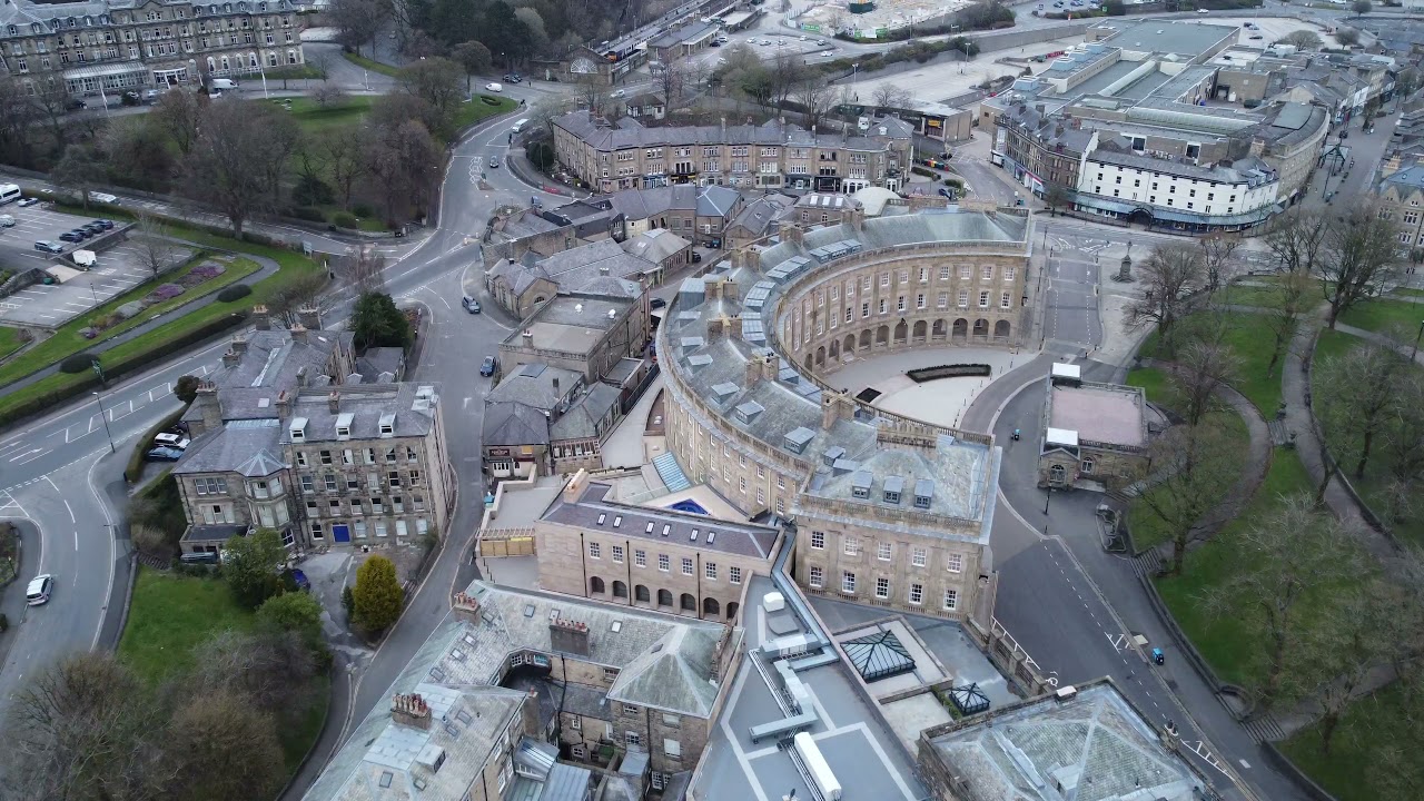 Pavilion Gardens Buxton by Drone