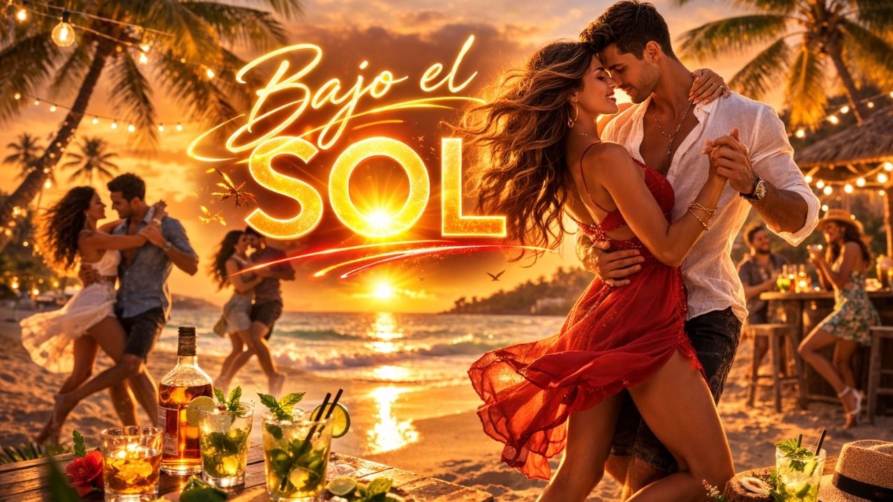 BAJO EL SOL. Bachata clásica-fusión, divertida, puros verano y sol. Baila y Disfruta !!