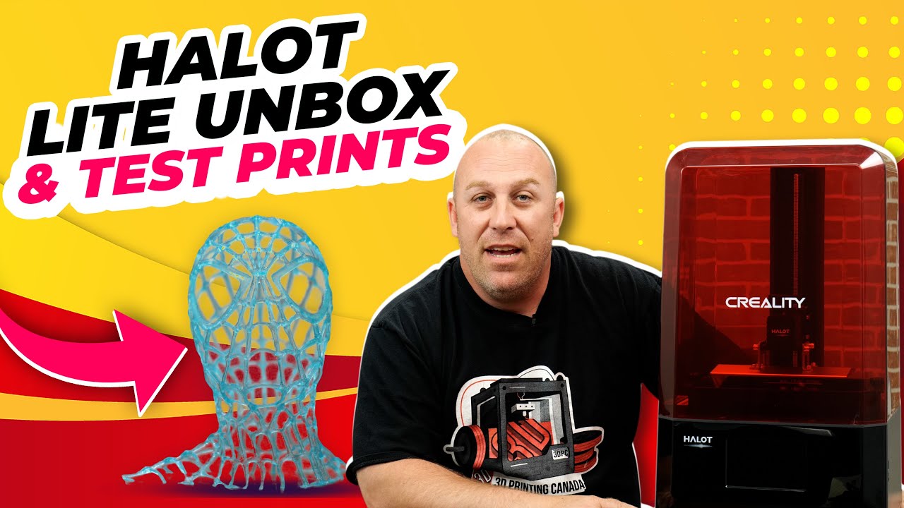 CREALITY HALOT LITE UNBOX & TEST PRINTS