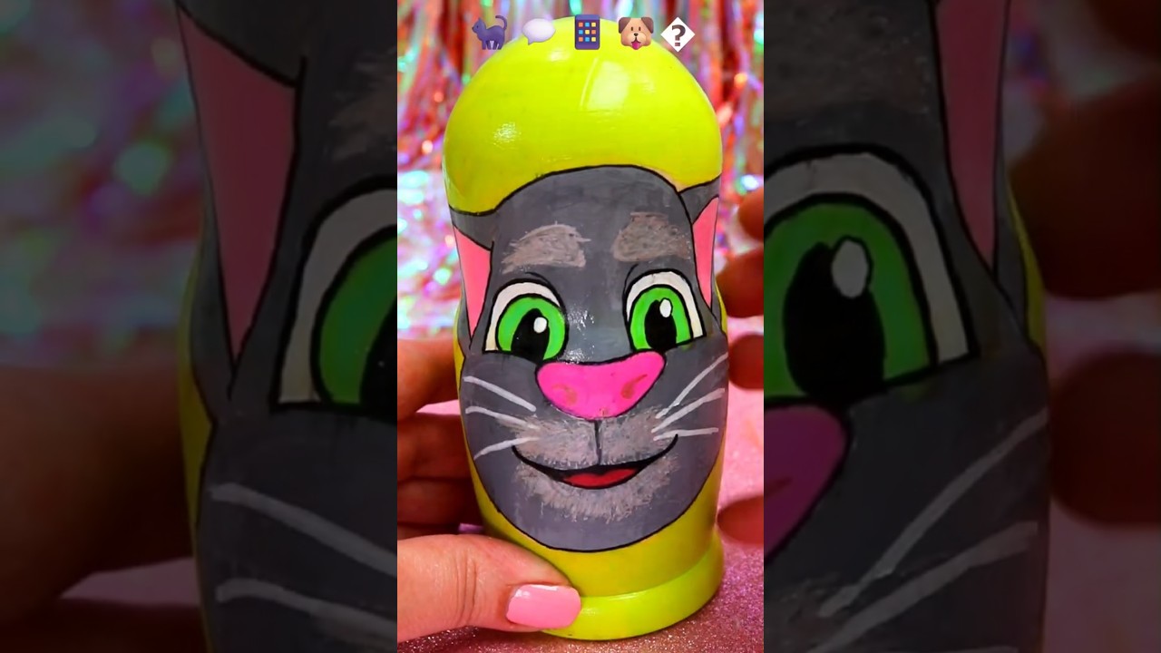 ASMR UNBOXING Talking Tom Nesting Dolls Review ❤️#shorts #asmr #talkingtom #trending #gaming #fyp