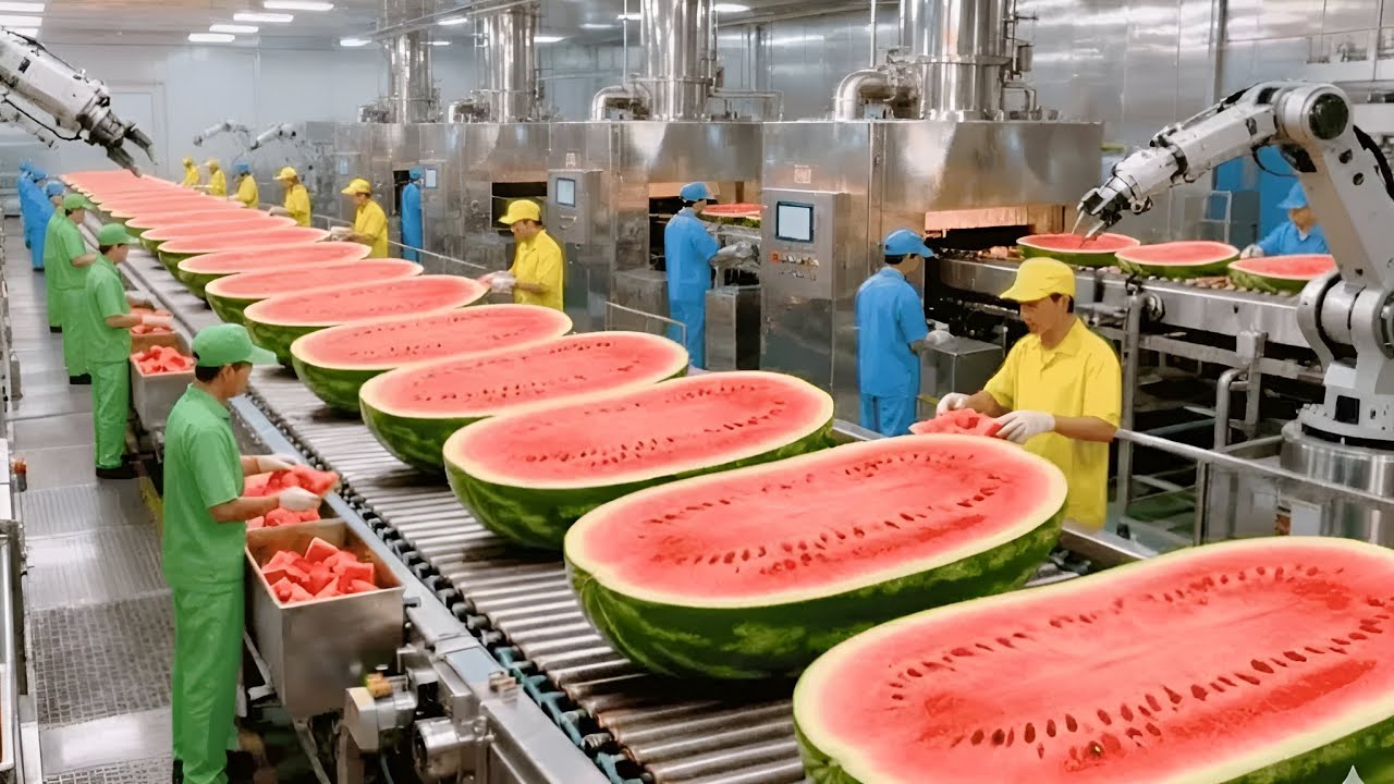 Inside the World’s Most Advanced Watermelon Factory: The Complete Process